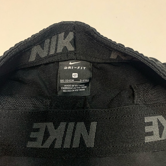 Black Nike Dry Fit Joggers, Size 4T - Picture 3 of 4